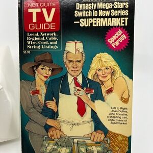 Vintage Parody Softcover Book 'Not Quite TV Guide'